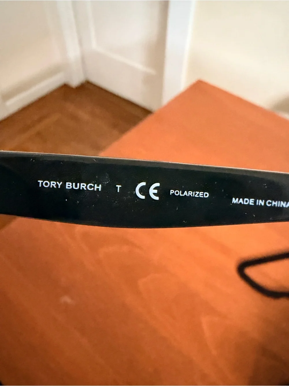 Tory Burch Black Frame Sunglasses with Brown Lenses